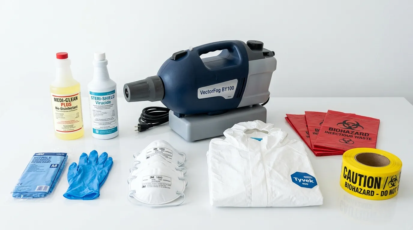 Professional biohazard remediation crew working in Town 'n' Country